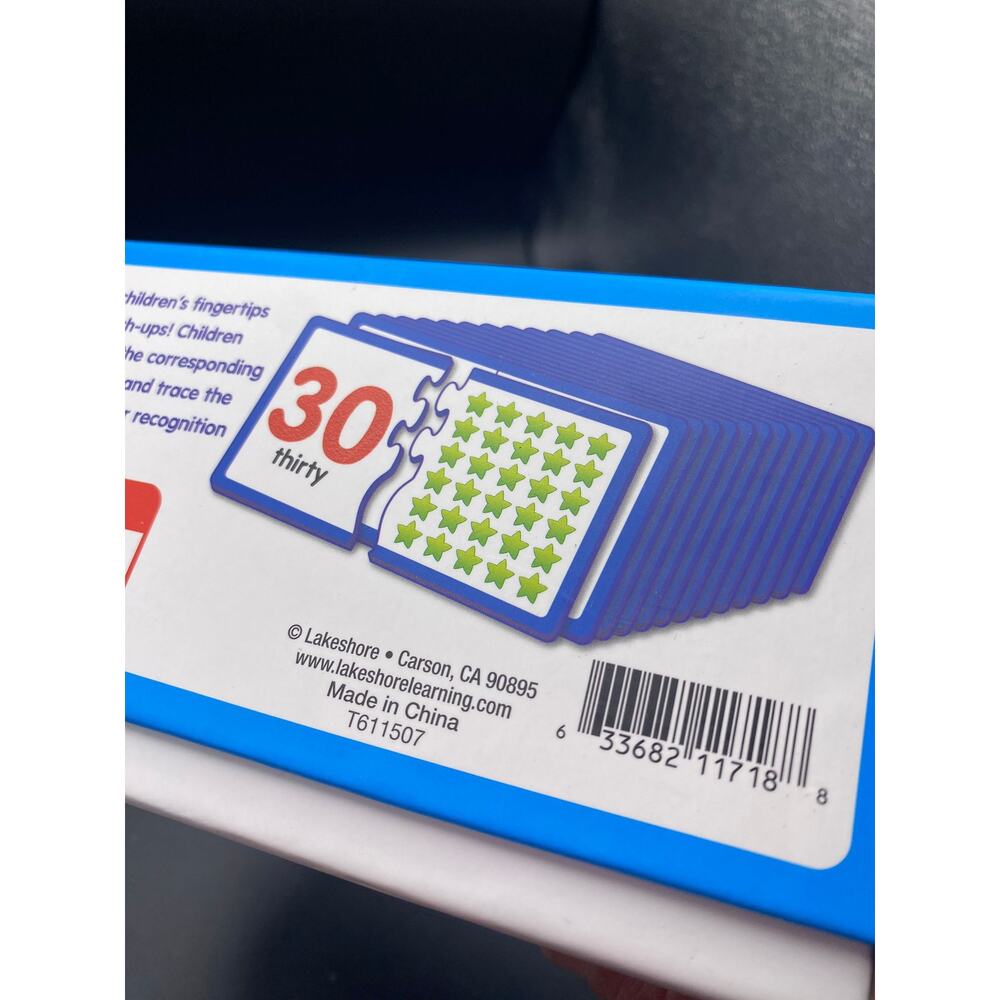 NEW Lakeshore Learning Tactile Match-Ups BIG TEXTURED NUMBER CARDS 30 numbers - Picture 4 of 4